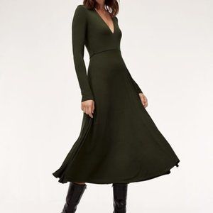 Aritzia Wilfred Cyra Dress in Timberline/Green size Small